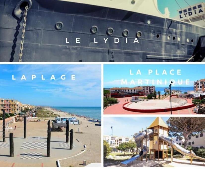 Superbe Studio Renove Avec Piscine Et Vue Marina Le Barcares Luaran gambar